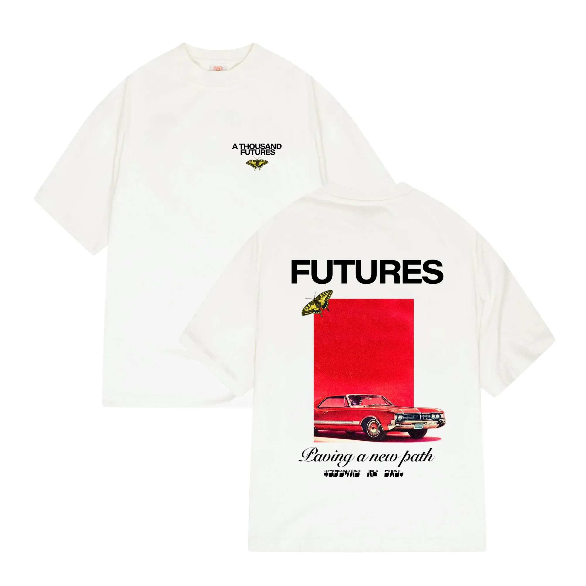 A Thousand Futures x GK 'A New Path' Tee - White