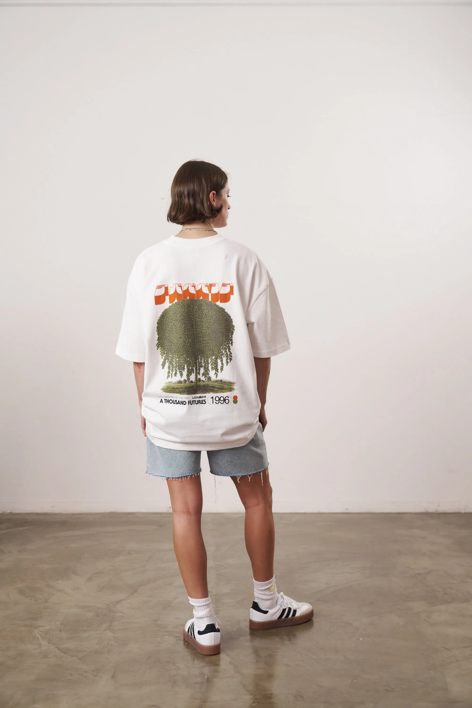 A Thousand Futures x GK 'Weeping Willow' Tee - White