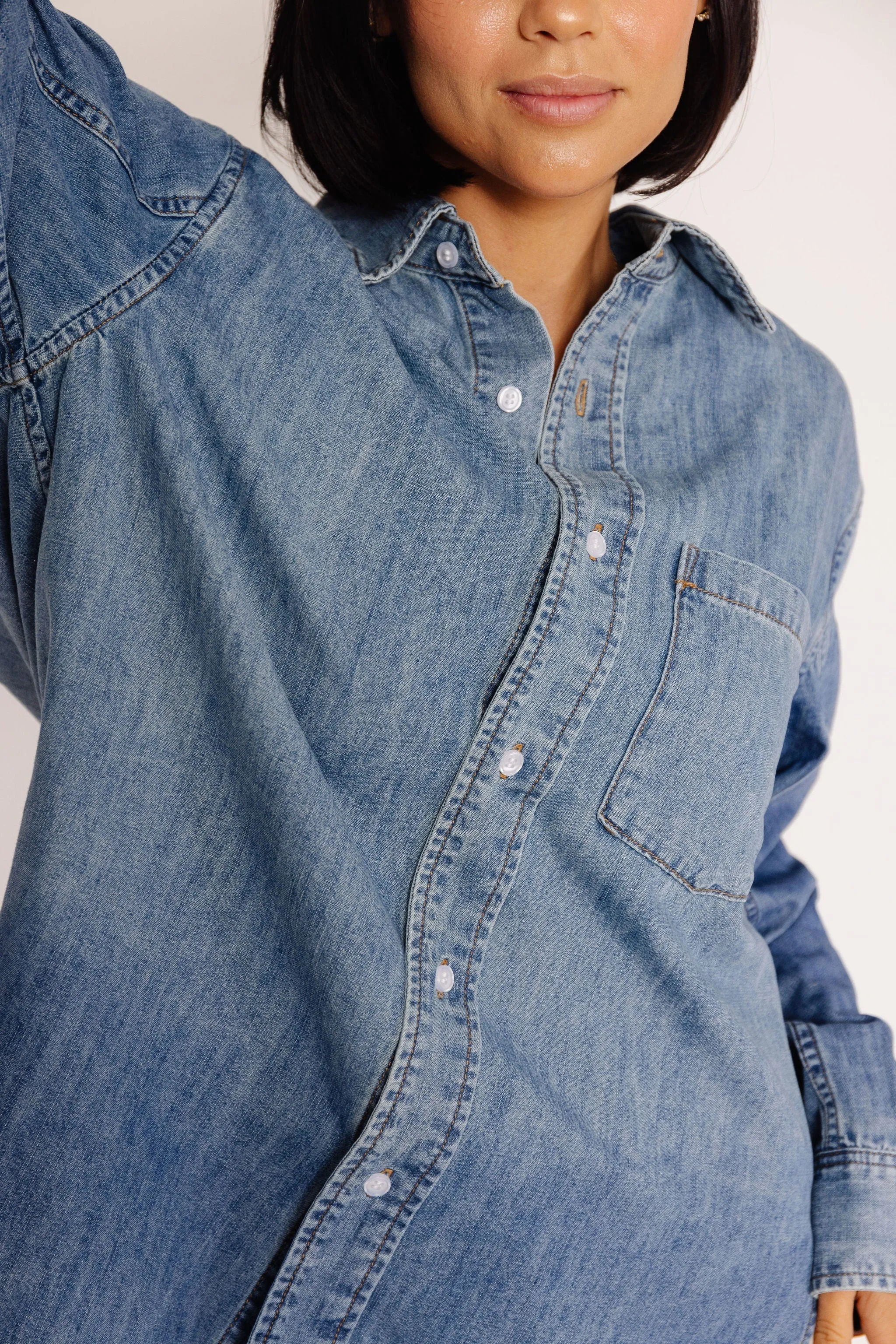 Agoura HIlls Shirt in Washed Denim