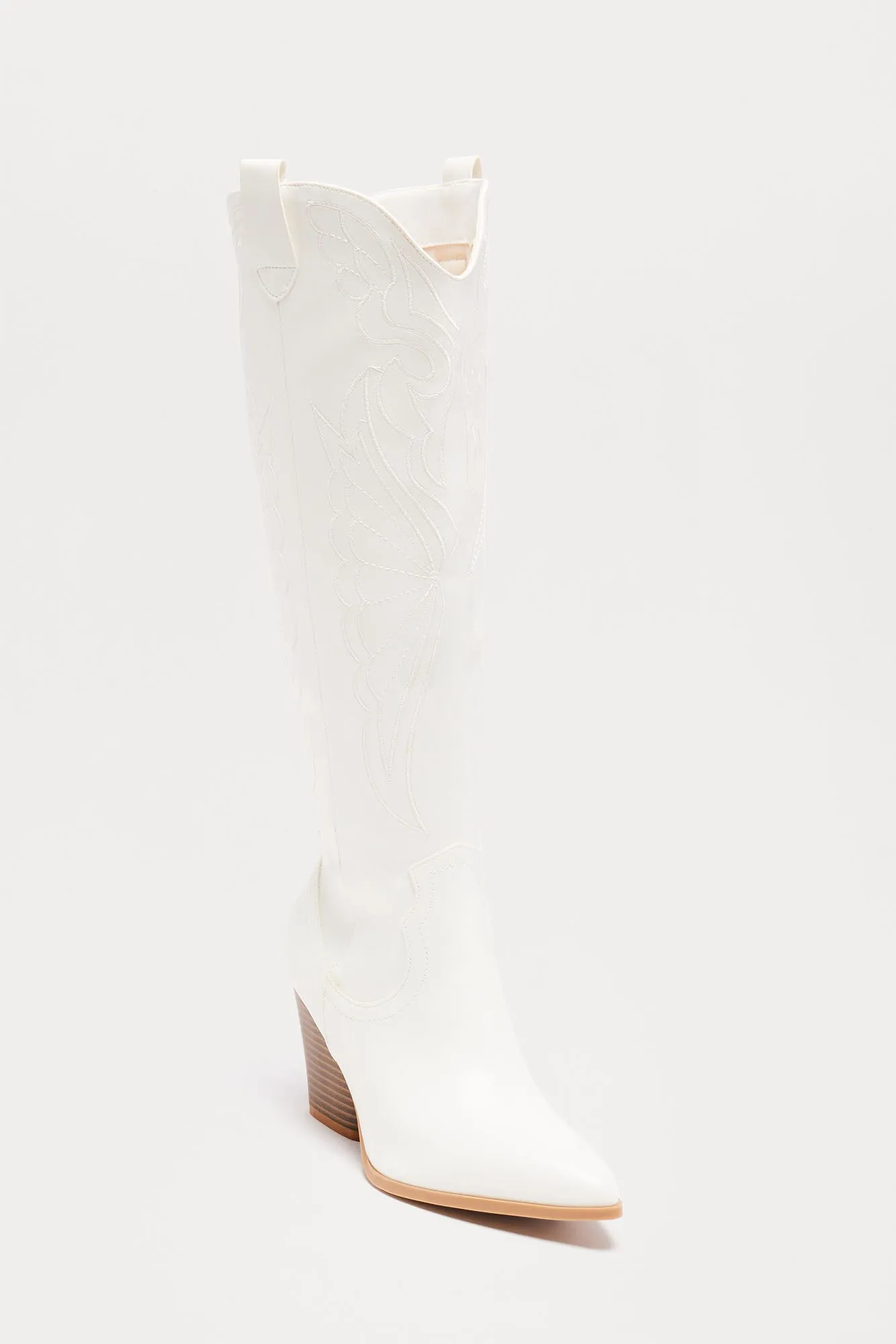 Always A Good Time Knee High Boots - White