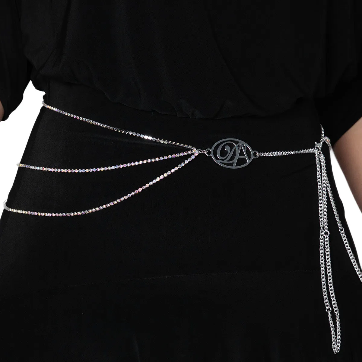 Dance America B012 DA Signature Chain or Rhinestone Belt in Stock