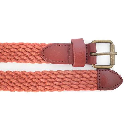 DANNY - Casual Rust Cotton Webbing Belt