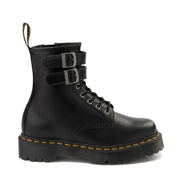 Dr. Martens Women's 1460 Bex 8 Eye Buckle Boots Black