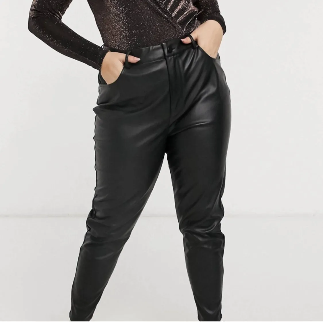 Ever New Penelope Curve High Waisted Faux Leather Pants