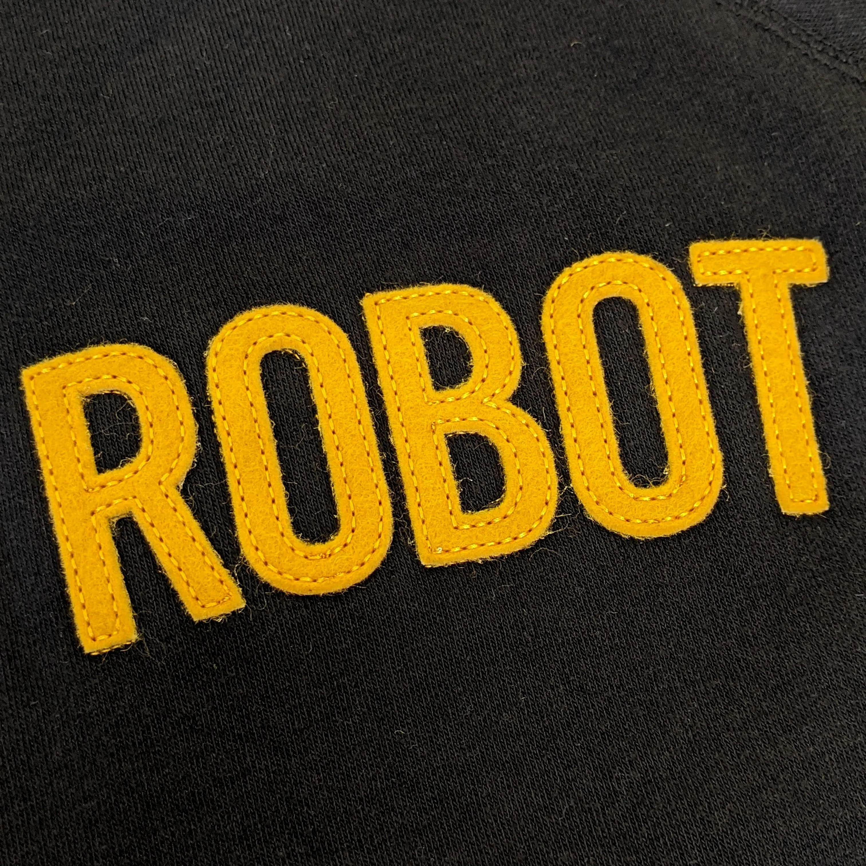 Giant Robot - Raglan Pull-Over Sweatshirt (Black and Yellow)