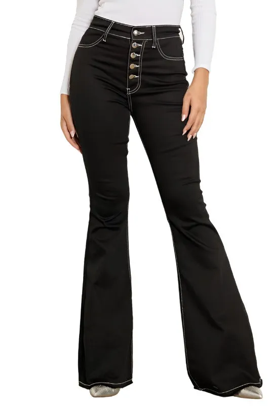 HIGH RISE FLARE JEANS