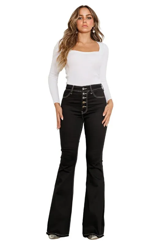 HIGH RISE FLARE JEANS