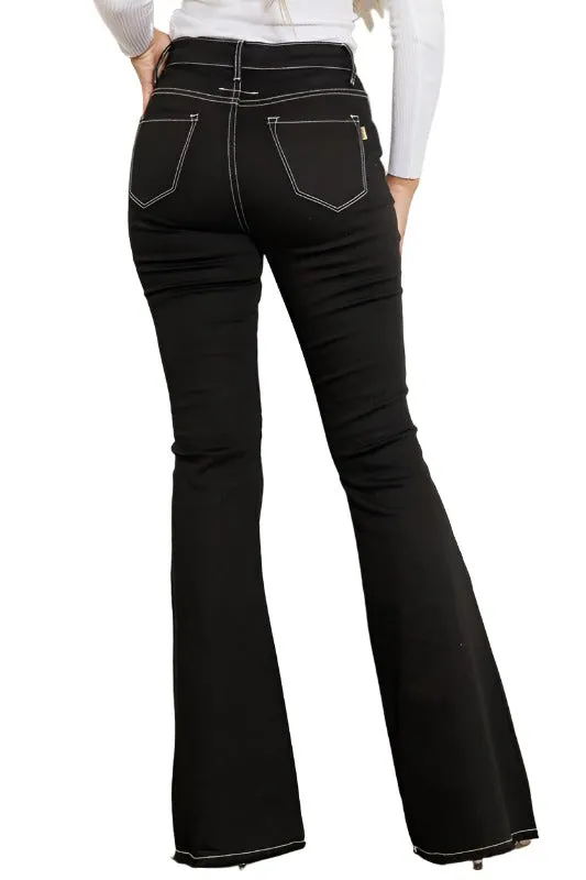 HIGH RISE FLARE JEANS