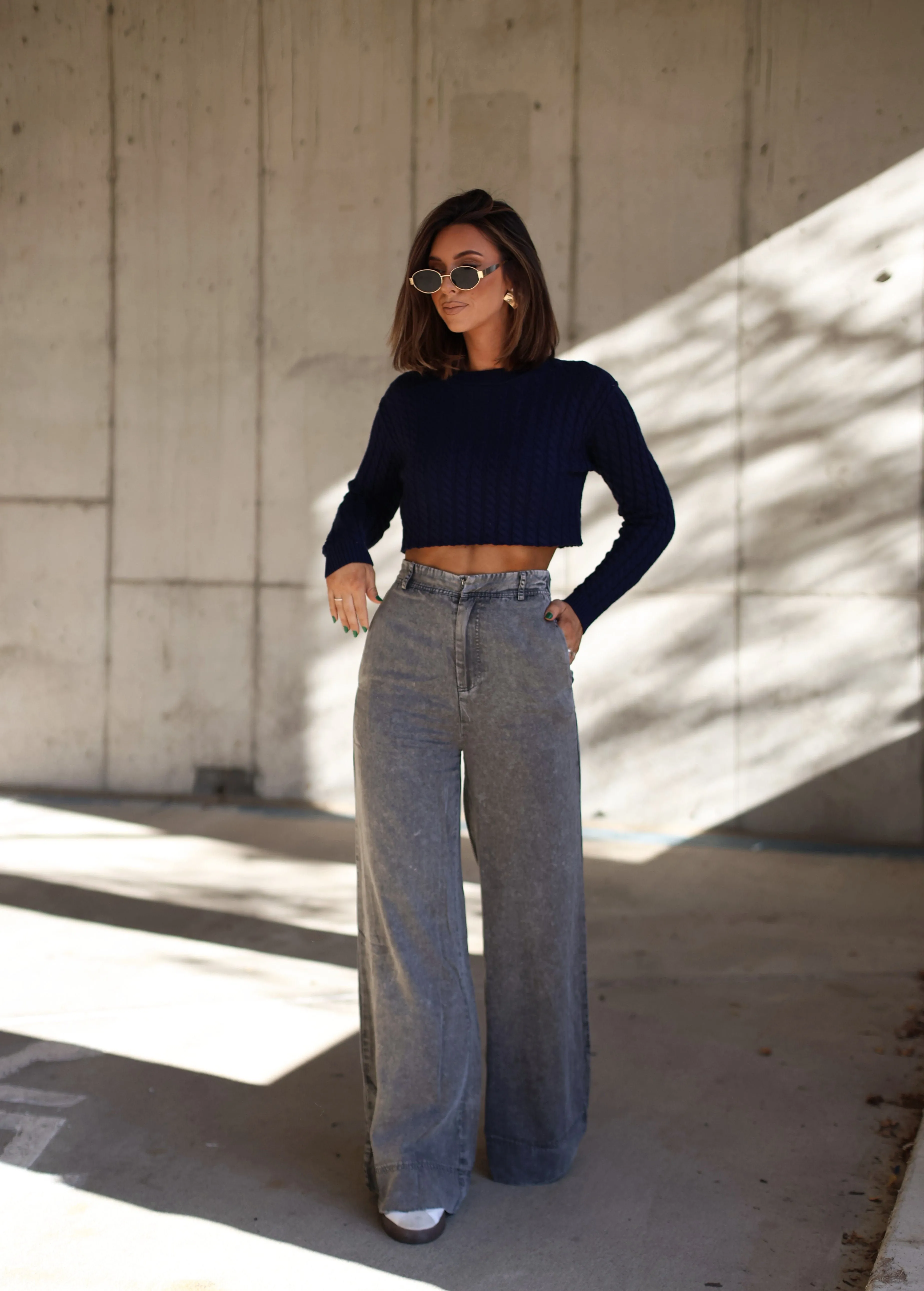 High Street Wide Leg Pants