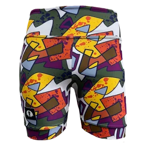 High Waist Funky Pants - Picasso