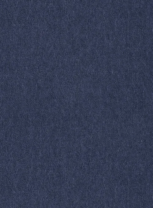 Indigo Blue Flannel Wool Pants