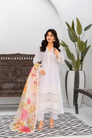 Karma Embroidered Chikankari Cotton Lawn Suit KAR126