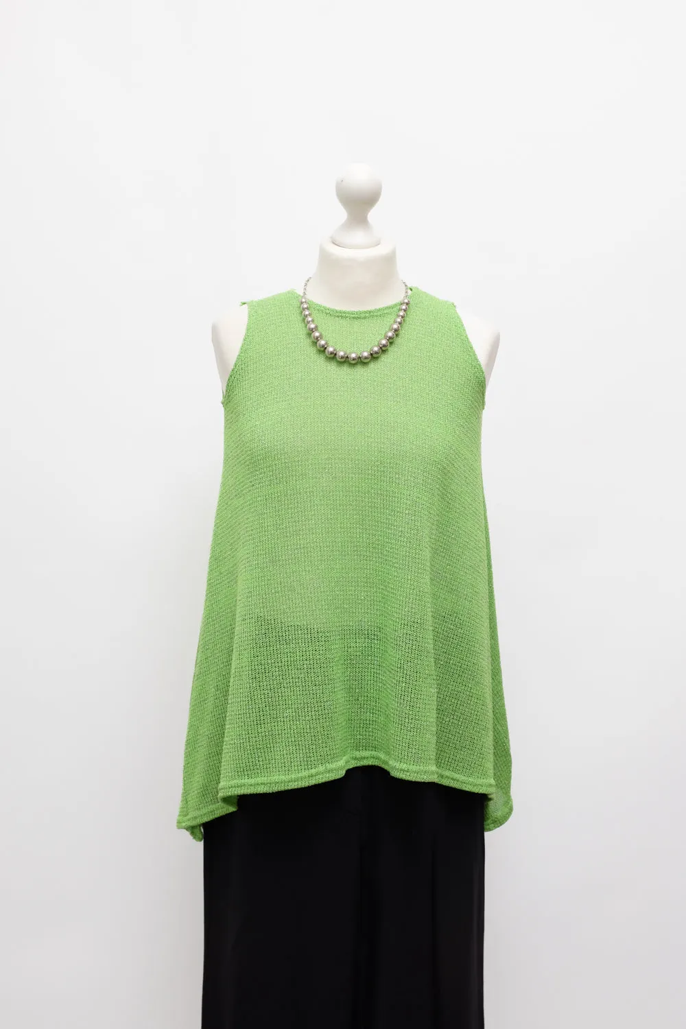 LAYER KNIT ASYMMETRICAL VISCOSE TOP