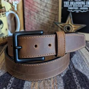 Leather Belt "Ebony" by Justin   C14159