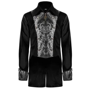 Mens Steampunk Medieval Jacket Renaissance Costume Formal Tailcoat Gothic Victorian Halloween Tuxedo Coats