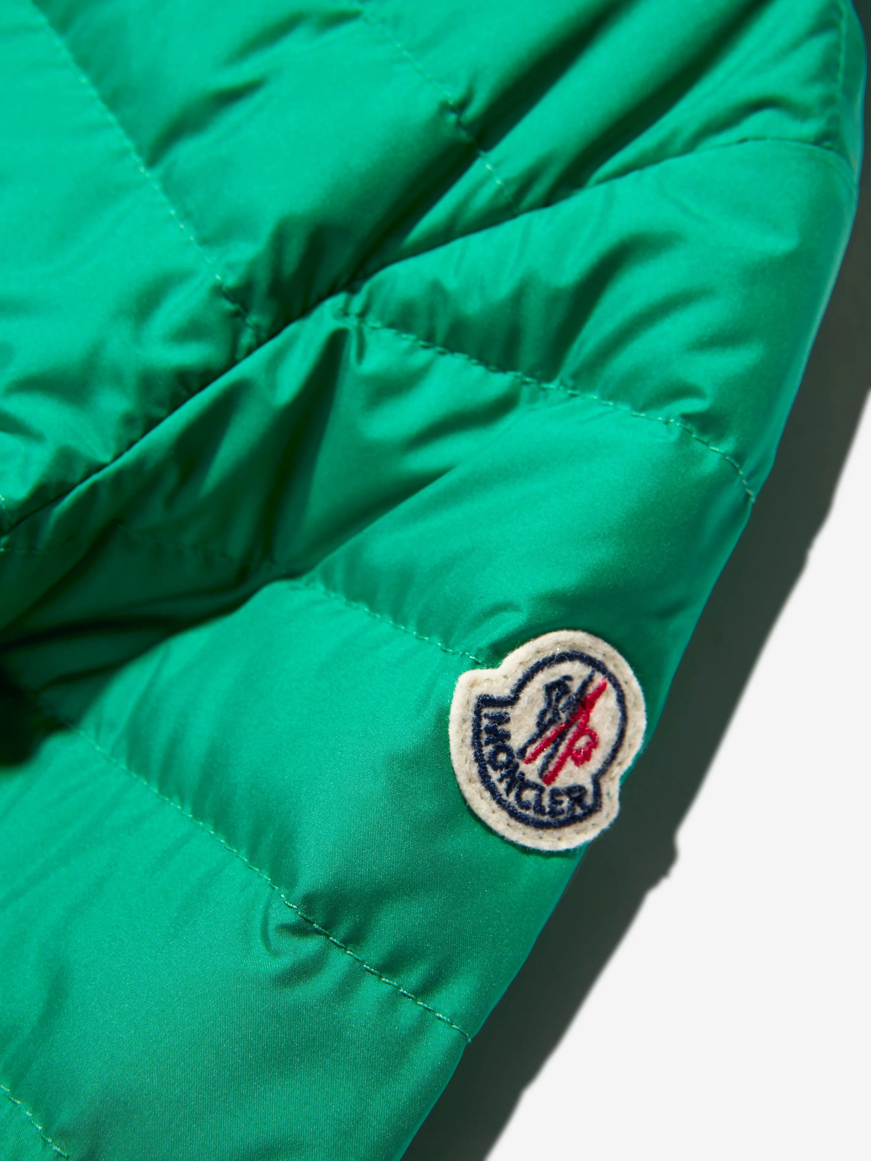 Moncler Enfant Boys Down Padded Alim Jacket in Green