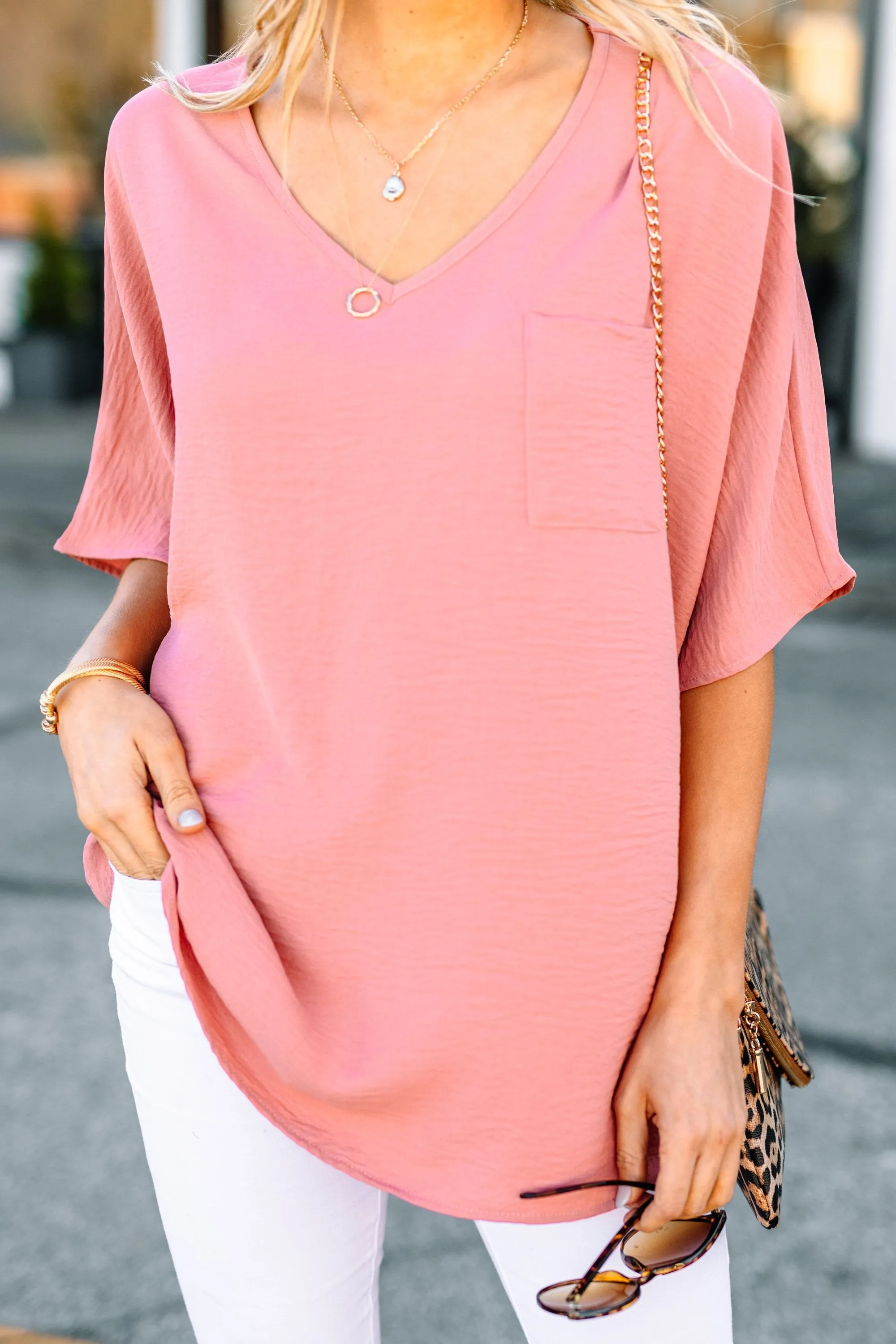 Planned For This Mauve Pink Top