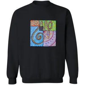 Pullover Sweatshirt with Arabic Calligraphy - Sabr (صَبْرٌ‎)