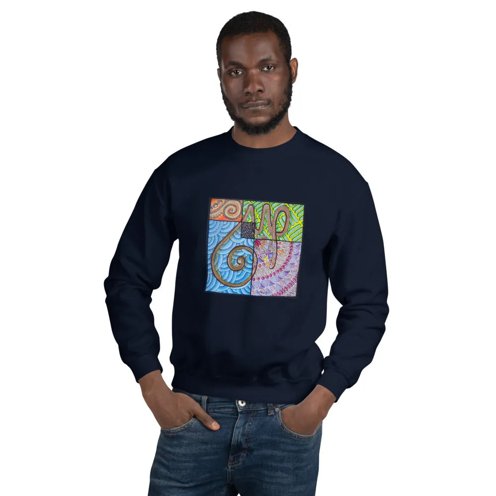 Pullover Sweatshirt with Arabic Calligraphy - Sabr (صَبْرٌ‎)