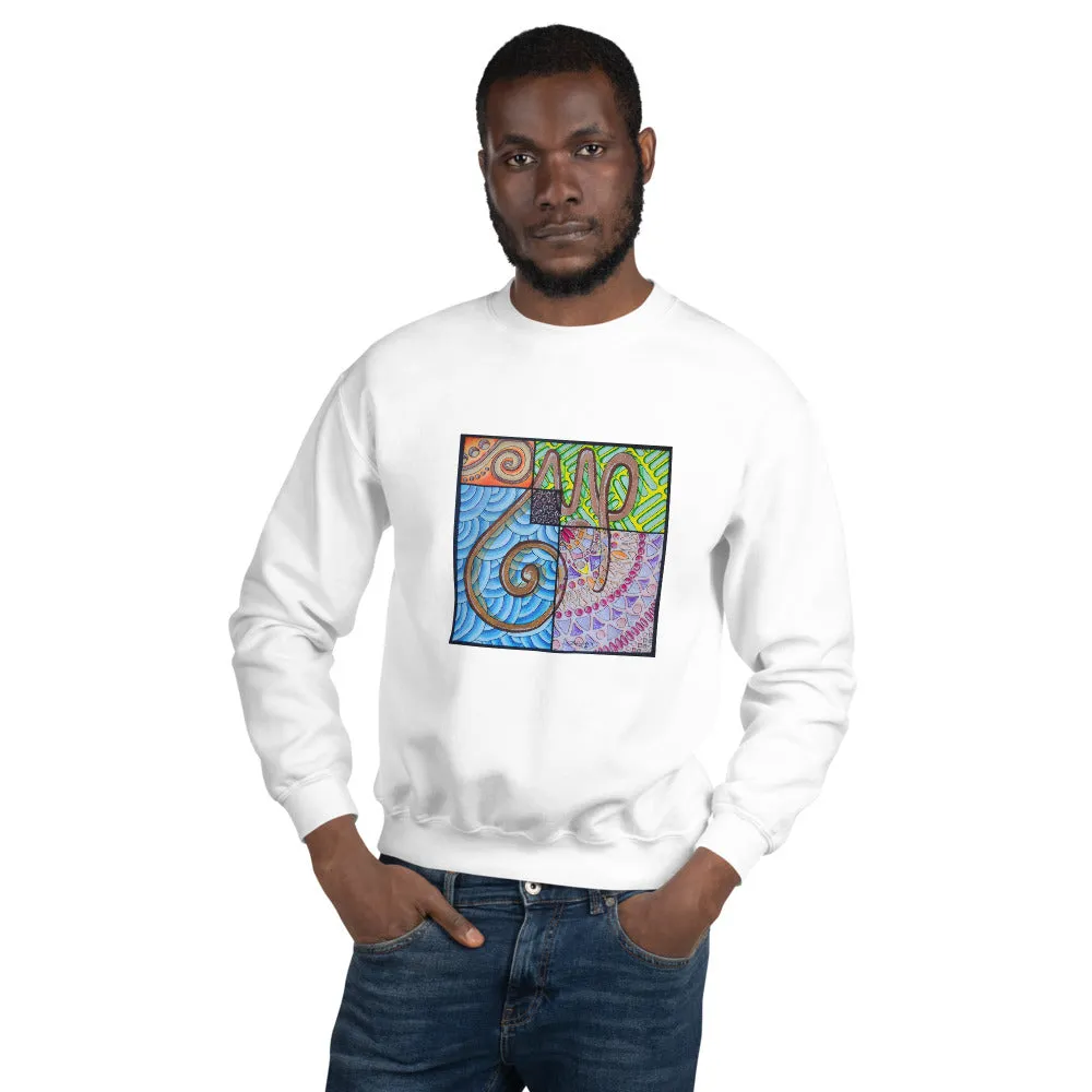 Pullover Sweatshirt with Arabic Calligraphy - Sabr (صَبْرٌ‎)