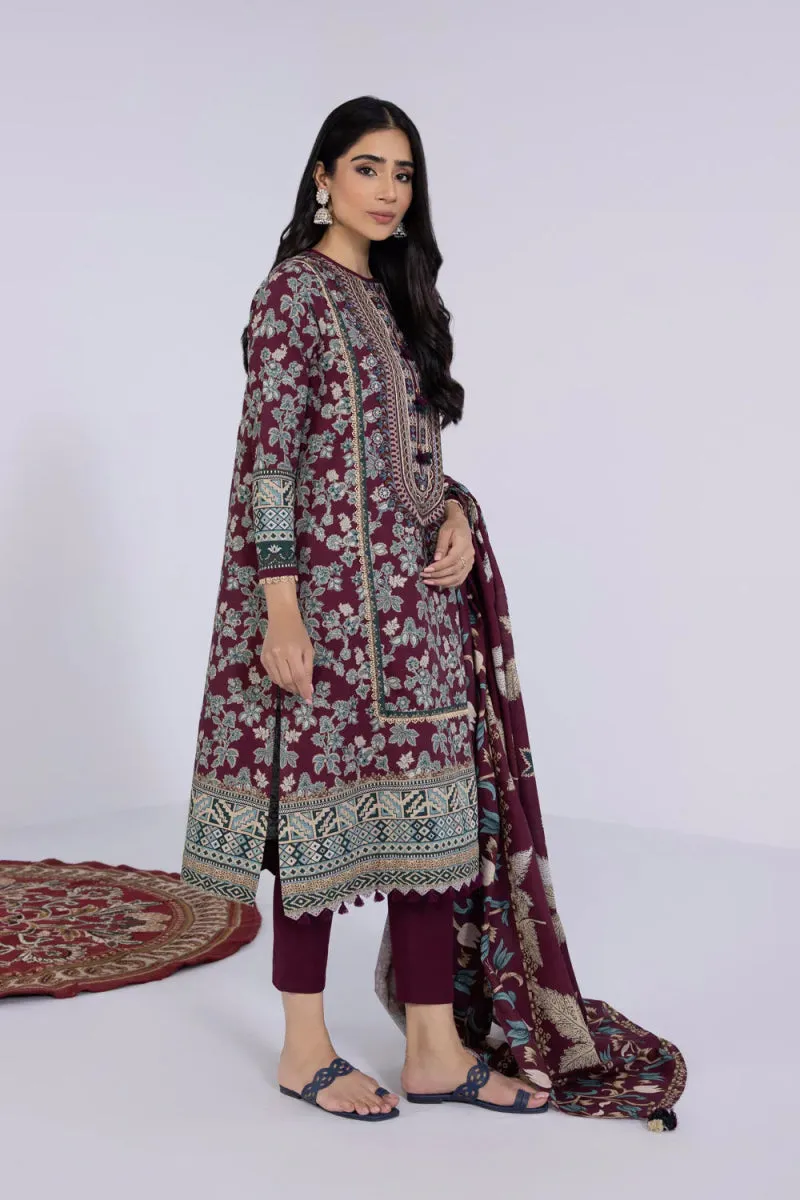 Sapphire Embroidered Khaddar 3 Piece Suit SAP104