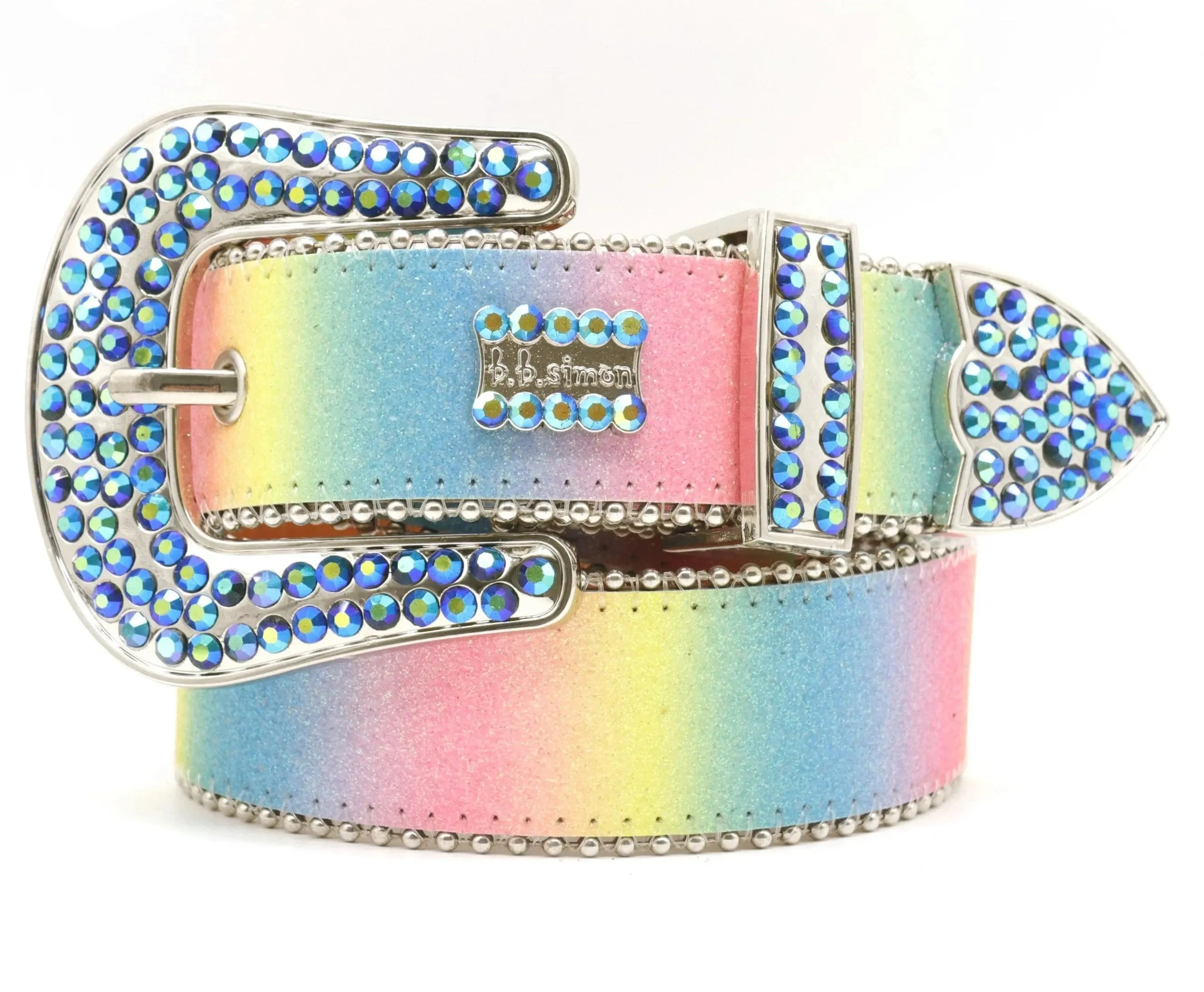 Shiny Silver BB Simon Belts - Stylish for Men & Women