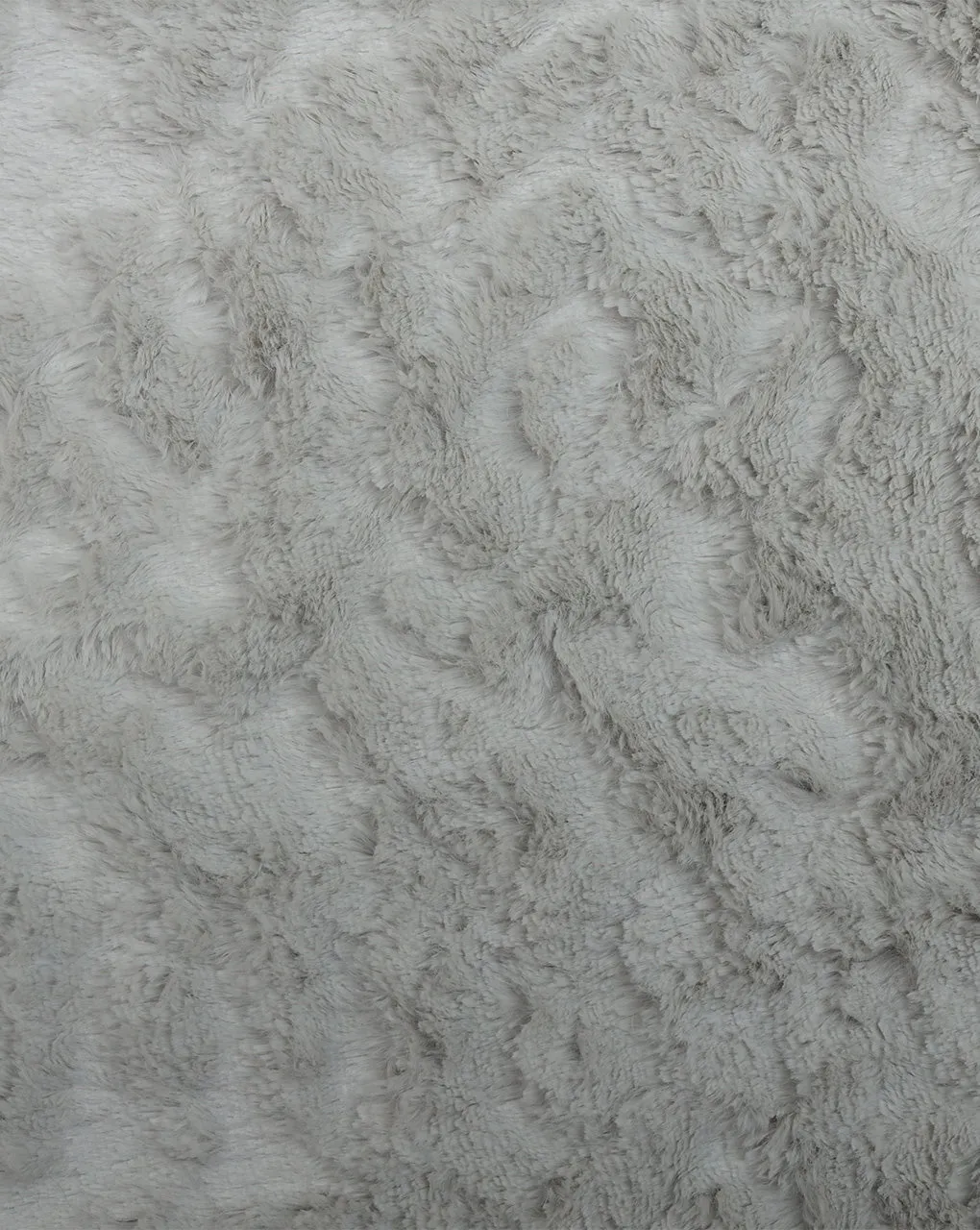 SILVER GREY ARTIFICIAL FUR FABRIC