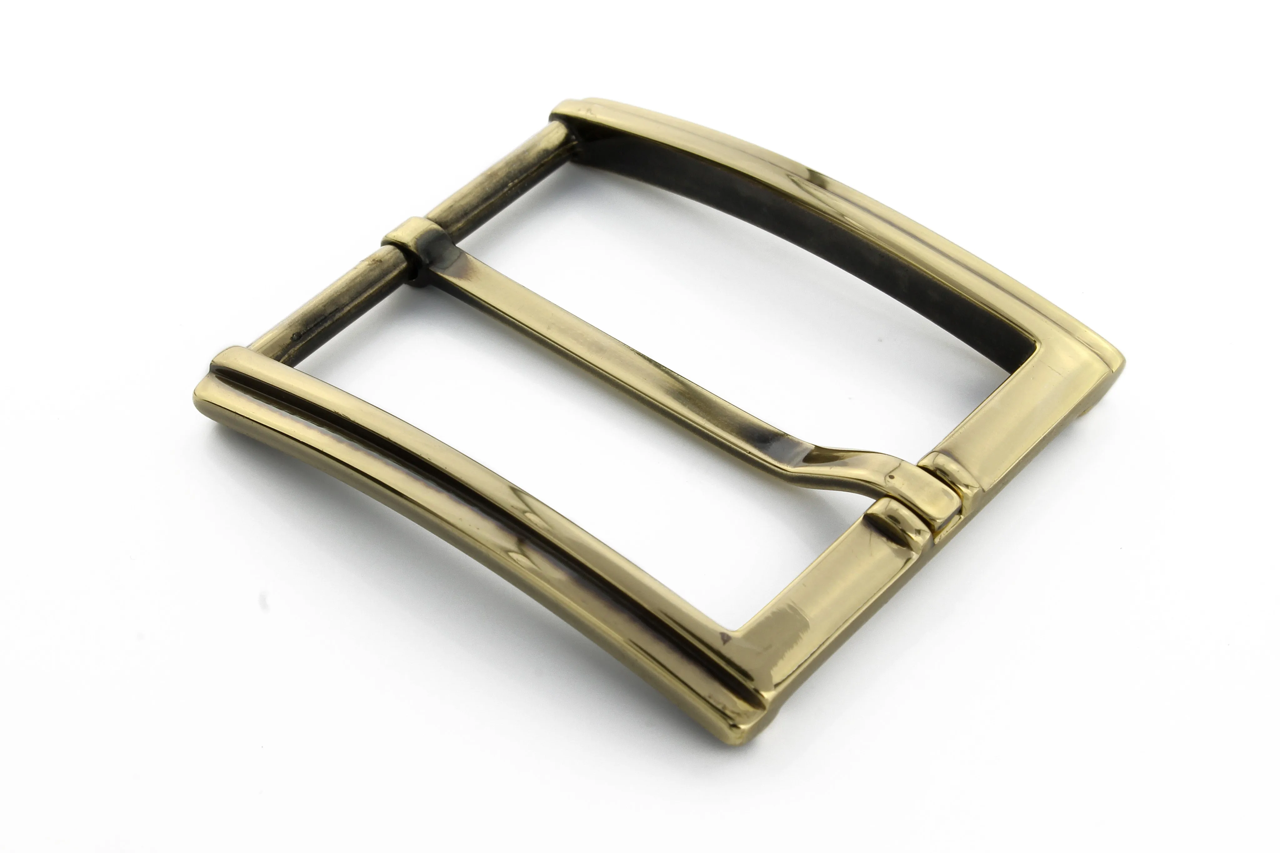 Slimline Aged Gold Step Buckle 40mm