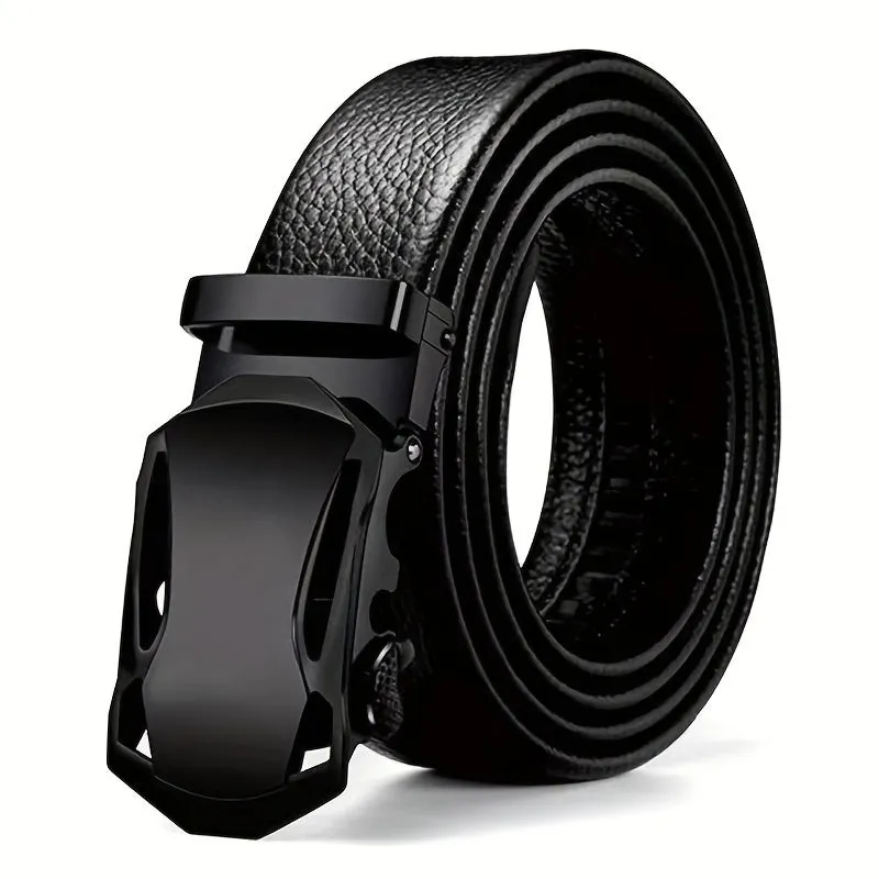 Stylish PU Leather Car Buckle Belt for Men