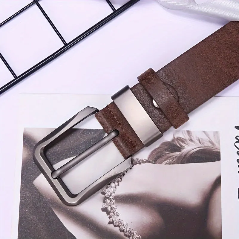 Stylish Suede Prong Buckle Belt Perfect for Work School Business