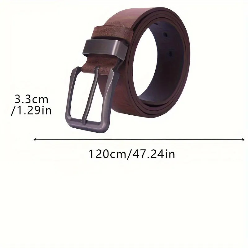 Stylish Suede Prong Buckle Belt Perfect for Work School Business