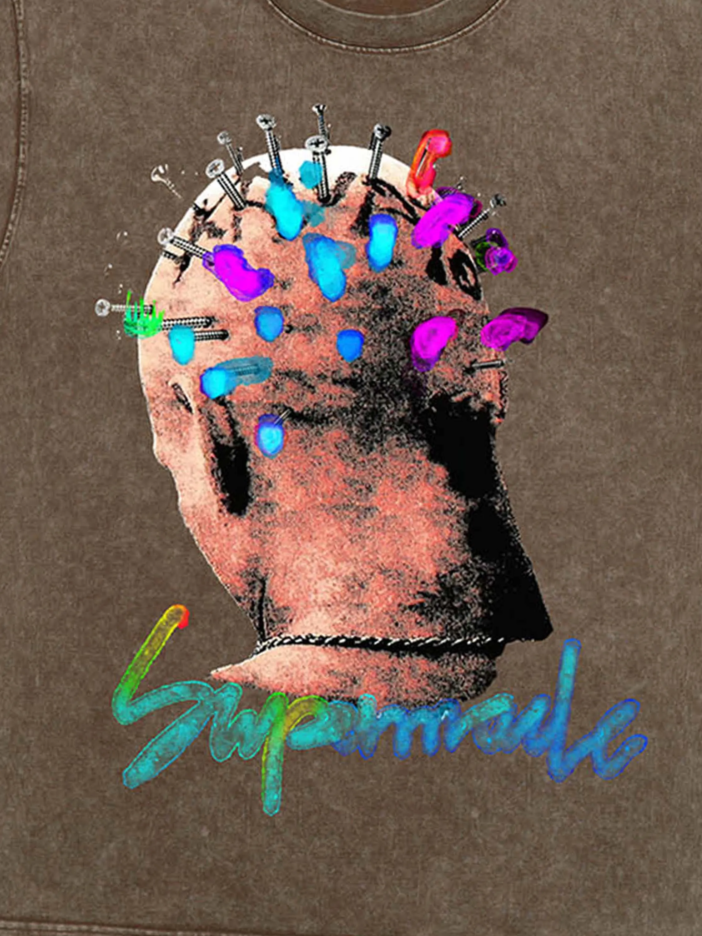 Thesupermade Street Artistic Painted Portrait T-shirt