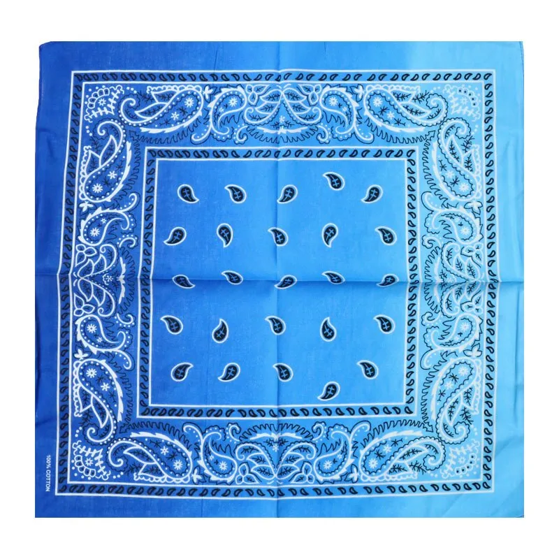 Tie Dye Bandana Cotton Paisley Bandanas Headbands Cowboy Handkerchiefs for Men and Women Colorful Hip-Hop Cycling Outdoor