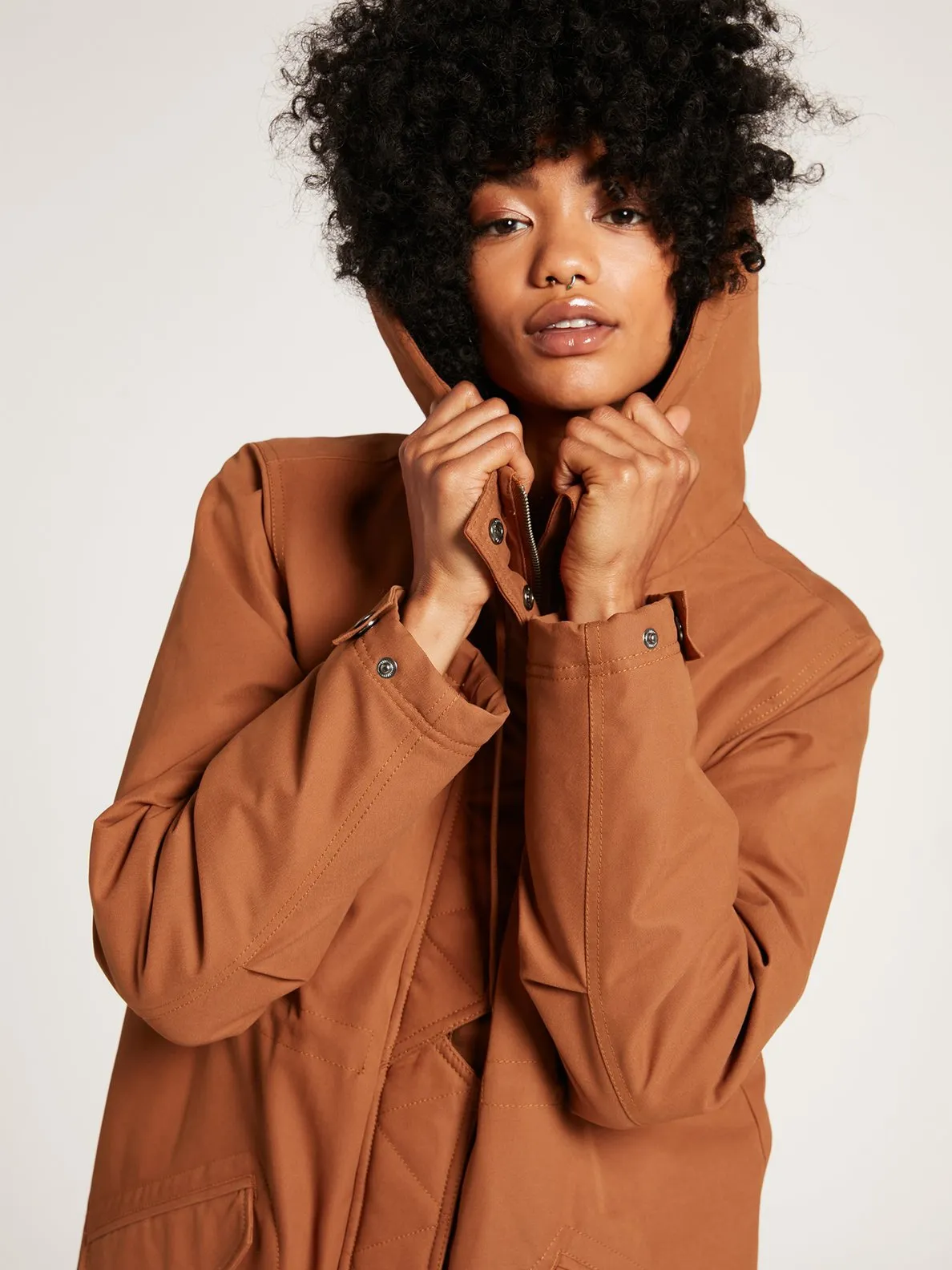 Volcom Less Is More 5K Parka Jacket - Mocha