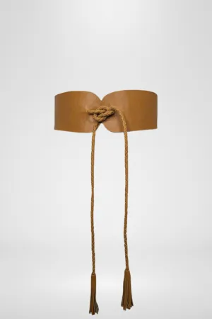 Waist Tie Belt With Tassel By Origen